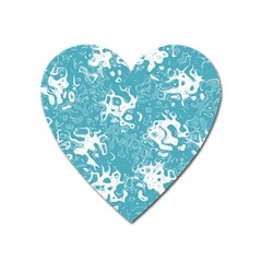 Pattern Heart Magnet by Valentinaart