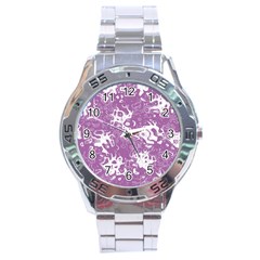 Pattern Stainless Steel Analogue Watch by Valentinaart