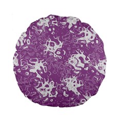 Pattern Standard 15  Premium Flano Round Cushions by Valentinaart