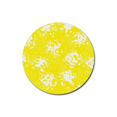 Pattern Rubber Coaster (round)  by Valentinaart