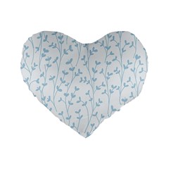 Pattern Standard 16  Premium Flano Heart Shape Cushions by Valentinaart