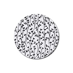 Pattern Rubber Coaster (round)  by Valentinaart