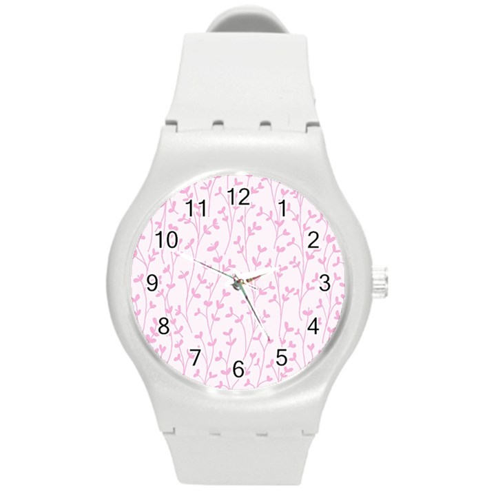 Pattern Round Plastic Sport Watch (M)