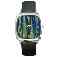 Pattern Square Metal Watch by Valentinaart