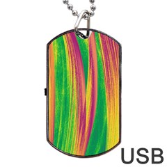 Pattern Dog Tag Usb Flash (one Side) by Valentinaart