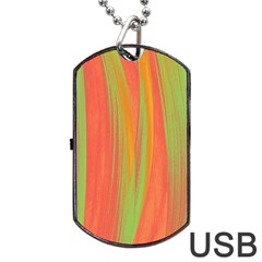 Pattern Dog Tag Usb Flash (two Sides) by Valentinaart