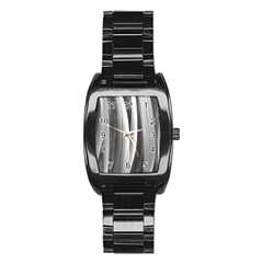 Pattern Stainless Steel Barrel Watch