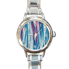 Pattern Round Italian Charm Watch