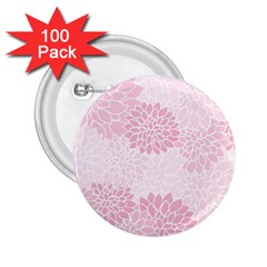 Floral pattern 2.25  Buttons (100 pack) 