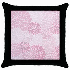 Floral pattern Throw Pillow Case (Black)