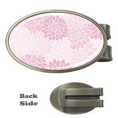 Floral pattern Money Clips (Oval) 