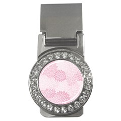 Floral pattern Money Clips (CZ) 