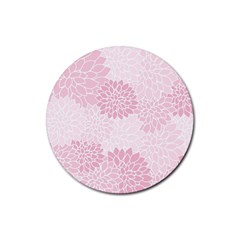 Floral pattern Rubber Round Coaster (4 pack) 