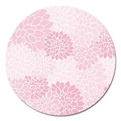 Floral pattern Magnet 5  (Round)