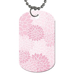 Floral pattern Dog Tag (Two Sides)