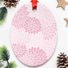 Floral pattern Oval Ornament (Two Sides)