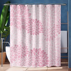 Floral pattern Shower Curtain 60  x 72  (Medium) 