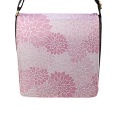 Floral pattern Flap Messenger Bag (L) 