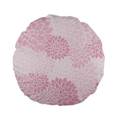 Floral pattern Standard 15  Premium Flano Round Cushions