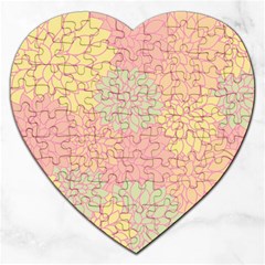 Floral Pattern Jigsaw Puzzle (heart) by Valentinaart