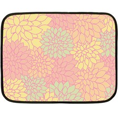 Floral Pattern Fleece Blanket (mini) by Valentinaart