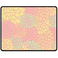 Floral Pattern Fleece Blanket (medium)  by Valentinaart