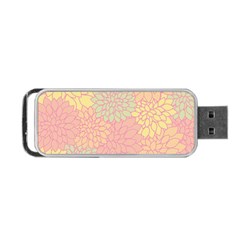 Floral Pattern Portable Usb Flash (one Side) by Valentinaart