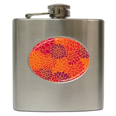 Floral Pattern Hip Flask (6 Oz) by Valentinaart