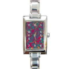 Pattern Rectangle Italian Charm Watch