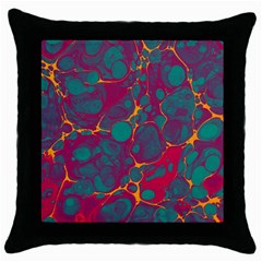 Pattern Throw Pillow Case (Black)