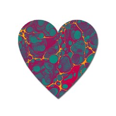 Pattern Heart Magnet by Valentinaart