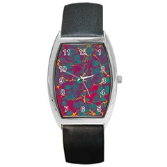 Pattern Barrel Style Metal Watch