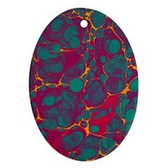 Pattern Oval Ornament (Two Sides)