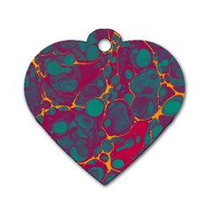 Pattern Dog Tag Heart (Two Sides)