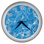 Pattern Wall Clocks (Silver)  Front