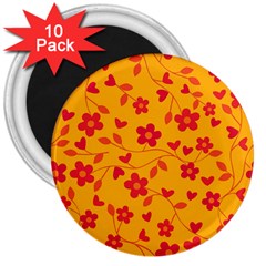 Floral pattern 3  Magnets (10 pack) 