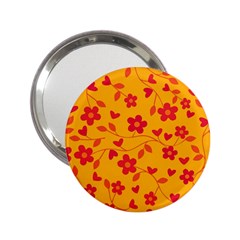 Floral pattern 2.25  Handbag Mirrors