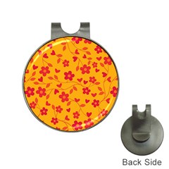 Floral pattern Hat Clips with Golf Markers