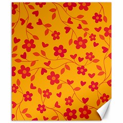 Floral pattern Canvas 8  x 10 