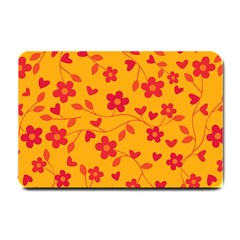 Floral Pattern Small Doormat  by Valentinaart