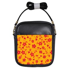 Floral pattern Girls Sling Bags