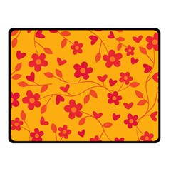 Floral pattern Fleece Blanket (Small)