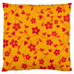 Floral pattern Large Cushion Case (One Side)