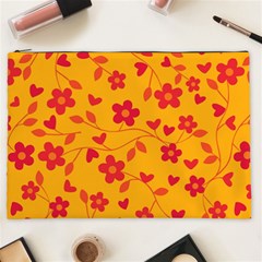 Floral pattern Cosmetic Bag (XXL) 