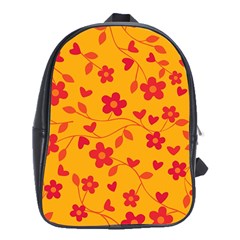 Floral pattern School Bags (XL) 