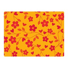 Floral Pattern Double Sided Flano Blanket (mini)  by Valentinaart