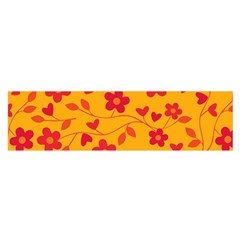 Floral pattern Satin Scarf (Oblong)