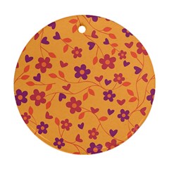 Floral Pattern Ornament (round) by Valentinaart