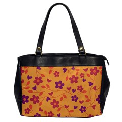 Floral Pattern Office Handbags by Valentinaart