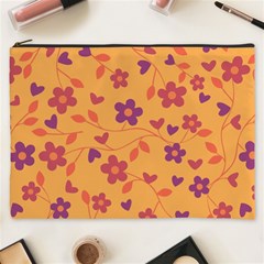 Floral Pattern Cosmetic Bag (xxxl)  by Valentinaart